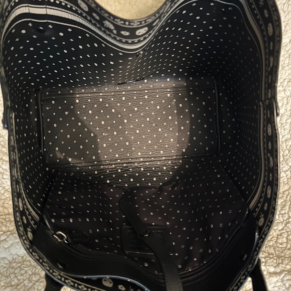Coach black leather tote - Picture 3 of 7